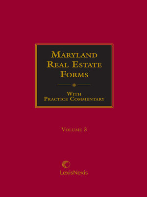 cover image of Maryland Real Estate Forms